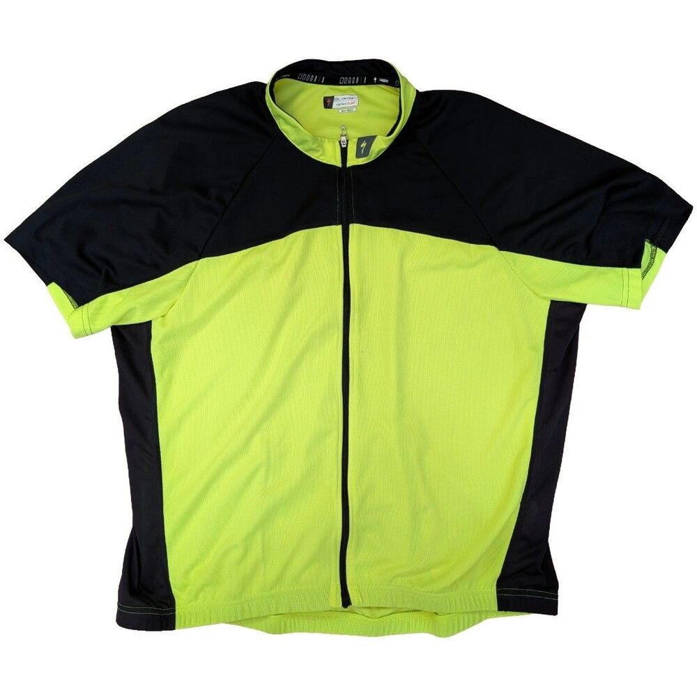 Specialized RBX Sport Jersey Mens XXXL Neon Yellow Black VaporRize Cycling Bike
